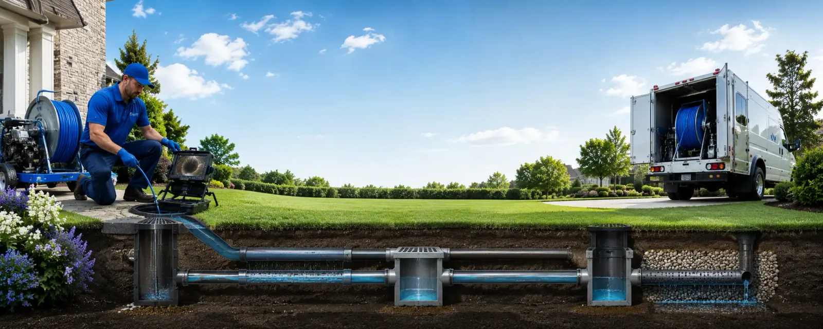 Outdoor drain cleaning information for Monroeville, IN